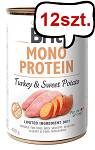 Brit Mono Protein Adult Turkey&Sweet Potato Mokra Karma dla psa op. 400g Pakiet 12szt.