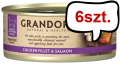 Grandorf Chicken&Salmon Fillet Adult Filety z kurczaka i łososia w sosie op. 70g Pakiet 6szt.