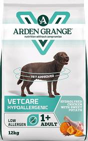 Arden Grange Vetcare Hypoallergenic Chicken&Sweet Potato Sucha Karma dla psa op. 12kg
