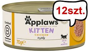 Applaws Natural Cat Food Kitten Kurczak Mokra Karma dla kociąt op. 70g Pakiet 12szt.