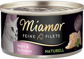 Miamor Feine Filets Naturell Adult Kurczak i szynka Mokra Karma dla kota op. 80g