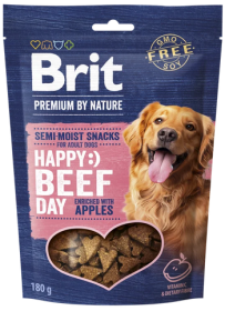 Brit Premium Happy Snacks Beef with Apples Przysmak dla psa op. 180g