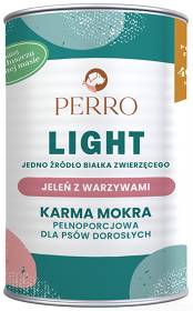 Perro Light Jeleń z warzywami Mokra Karma dla psa op. 400g