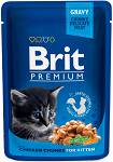 Brit Premium Kitten Chicken Chunks Mokra Karma dla kociąt op. 100g