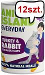 Animal Island Everyday Turkey&Rabbit Mokra Karma dla kota op. 400g Pakiet 12szt.