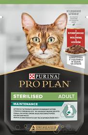 Pro Plan Cat Sterilised Wołowina Mokra Karma dla kota op. 85g