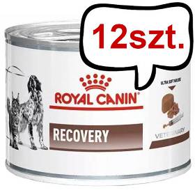 Royal Canin Vet Recovery Mokra Karma dla psa i kota op. 195g Pakiet 12szt.