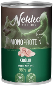 Nekko Monoprotein Adult Królik Mokra Karma dla psa op. 400g