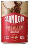 Carnilove Adult Lamb&Wild Boar Pate Mokra Karma dla psa op. 400g
