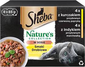 Sheba Nature's Collection Drobiowe Smaki w sosie Mokra Karma dla kota op. 8x85g