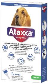 KRKA Ataxxa Krople na kleszcze i pchły dla psa 25-40kg op. 1x4ml
