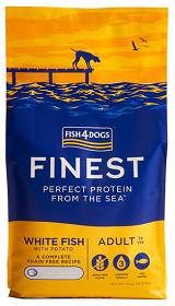 Fish4Dogs Finest Adult Large Ocean White Fish Sucha Karma dla psa