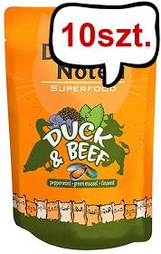Dolina Noteci Superfood Adult Kaczka z wołowiną Mokra Karma dla kota op. 10x85g