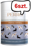 Perro Junior Indyk z dynią Mokra Karma dla szczeniaka op. 400g Pakiet 6szt.