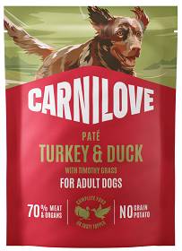 Carnilove Adult Turkey&Duck Pate Mokra Karma dla psa op. 300g SASZETKA