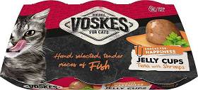Voskes Original Jelly Cups Tuna&Shrimps (Tuńczyk&Krewetki) Przysmak dla kota op. 6x25g