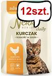 Nekko Daily Adult Hairball z kurczakiem w sosie Mokra Karma dla kota op. 85g Pakiet 12szt.