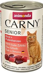 Animonda Carny Senior Wołowina z Indyczymi sercami Mokra Karma dla seniorów op. 400g