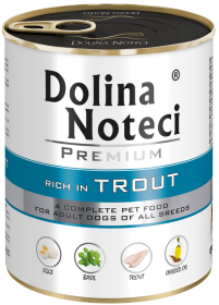 Dolina Noteci Premium Adult Pstrąg Mokra Karma dla psa op. 800g