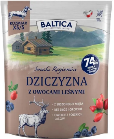 Baltica Smaki Regionów Adult Small Dziczyzna z Owocami Leśnymi Sucha Karma dla psa op. 1kg