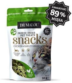 Dr Malou Przysmak Chicken&Barley Grass dla kota op. 50g