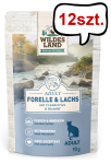 Wildes Land Classic Adult Pstrąg i łosoś Mokra karma dla kota op. 90g Pakiet 12szt.