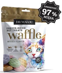 Dr Malou Przysmak Waffle Mix smaków dla kota op. 60g