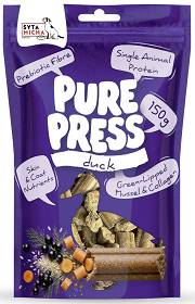 Syta Micha Pure Press Duck Przysmaki tłoczone na zimno dla psa op. 150g