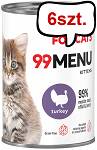 John Dog 99 Menu Kitten Turkey Mokra Karma dla kociąt op. 400g Pakiet 6szt.