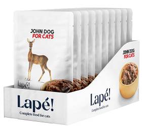 John Dog Adult Lapé Sarna Mokra Karma dla kota op. 100g Pakiet 10szt.