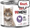John Dog 99 Menu Kitten Turkey Mokra Karma dla kociąt op. 200g Pakiet 6szt.