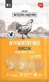 Wiejska Zagroda Wykwinty Mus Kurczak Przysmak dla kota op. 6x15g