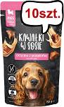 Pan Mięsko Puppy Cielęcina z przepiórką w sosie Mokra Karma dla szczeniaka op. 150g Pakiet 10szt.