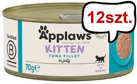 Applaws Natural Cat Food Kitten Tuńczyk Mokra Karma dla kociąt op. 70g Pakiet 12szt.