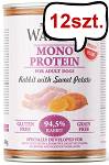 Wataha Mono Adult Rabbit&Sweet Potato Mokra Karma dla psa op. 400g Pakiet 12szt.