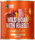 John Dog Pumpkin line Puppy Dzik z królikiem i dynią Mokra Karma dla psa op. 800g