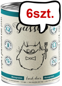 Gussto Fresh Deer Mokra Karma dla kota op. 400g Pakiet 6szt.