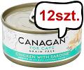 Canagan For Cats Chicken with Sardine Mokra Karma dla kota op. 75g Pakiet 12szt.