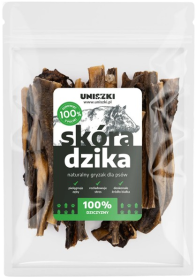 Uniszki Skóra z dzika dla psa op. 100g