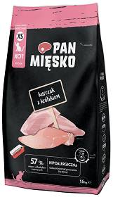 Pan Mięsko Kitten Kurczak z królikiem Sucha Karma dla kociąt op. 1.6kg