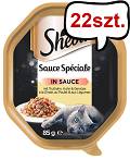 Sheba Sauce Speciale in Sauce Adult Indyk i Kurczak Mokra Karma dla kota op. 85g Pakiet 22szt.