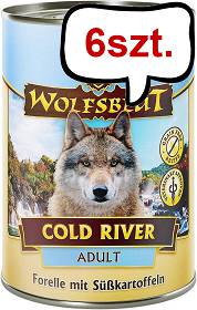 Wolfsblut Adult Cold River Mokra Karma dla psa op. 395g Pakiet 6szt.