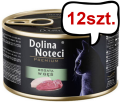 Dolina Noteci Premium Bogata w Gęsinę Mokra Karma dla kota op. 185g Pakiet 12szt.