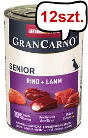 Animonda GranCarno Senior wołowina z jagnięciną Mokra Karma dla psa op. 400g Pakiet 12szt.
