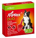 Fiprex DUO Spot On Krople na kleszcze i pchły dla psa 10-20kg (rozm. M) op. 1szt.