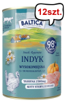 Baltica Smaki Regionów Adult Mono Indyk Mokra karma dla kota op. 400g Pakiet 12szt.