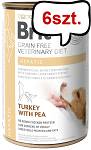 Brit Veterinary Diet Hepatic Turkey&Pea Mokra Karma dla psa op. 400g Pakiet 6szt.