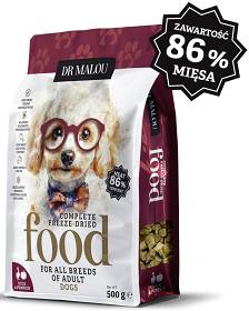 Dr Malou Kaczka z dynią Liofilizowana Karma dla psów op. 500g