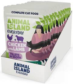 Animal Island Everyday Chicken with Lamb in Broth Mokra Karma dla kota op. 12x85g