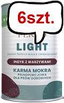 Perro Light Indyk z warzywami Mokra Karma dla psa op. 400g Pakiet 6szt.